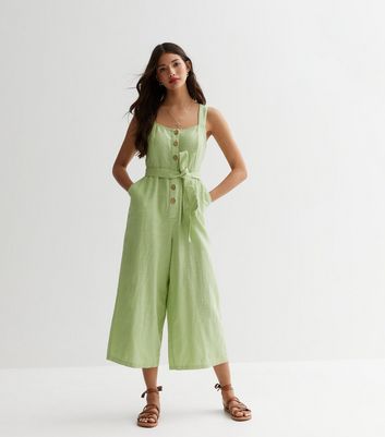 New look green jumpsuit online