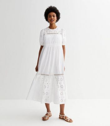 White smock dress sales zara