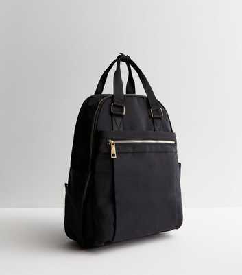 Black Multi Pocket Backpack