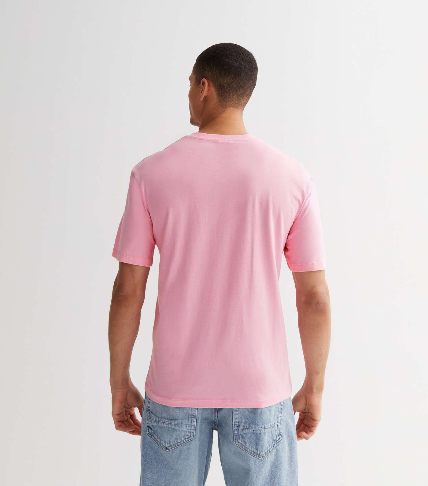 Jack & Jones Mid Pink Sea Photo Horizon Logo T-Shirt Image 4