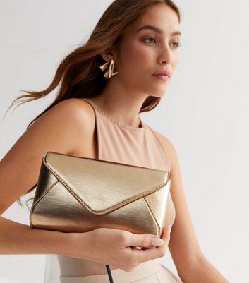 Gold bag deals new look