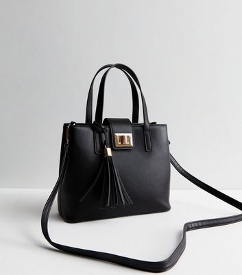 New look black sales tassel bag