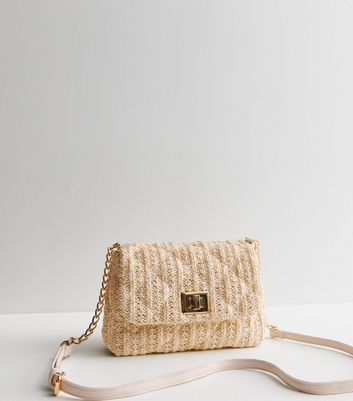 Cream straw bag sale