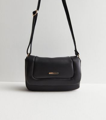 Black Puffer Cross Body Bag | New Look