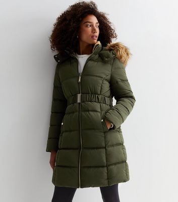 New look faux fur hood clearance parka