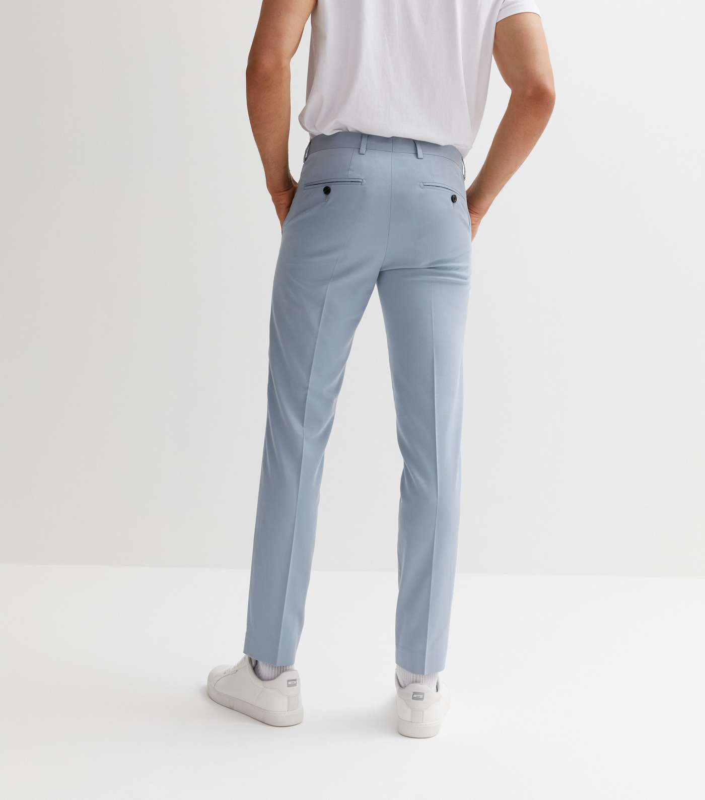 Jack & Jones Pale Blue Slim Fit Trousers Image 4