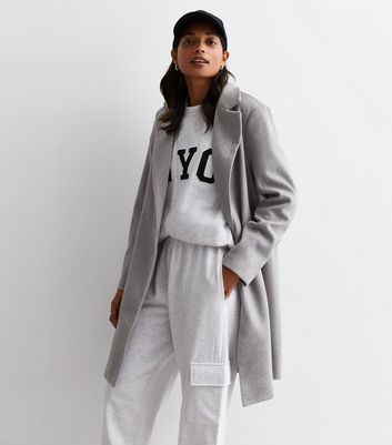 New look deals grey coat