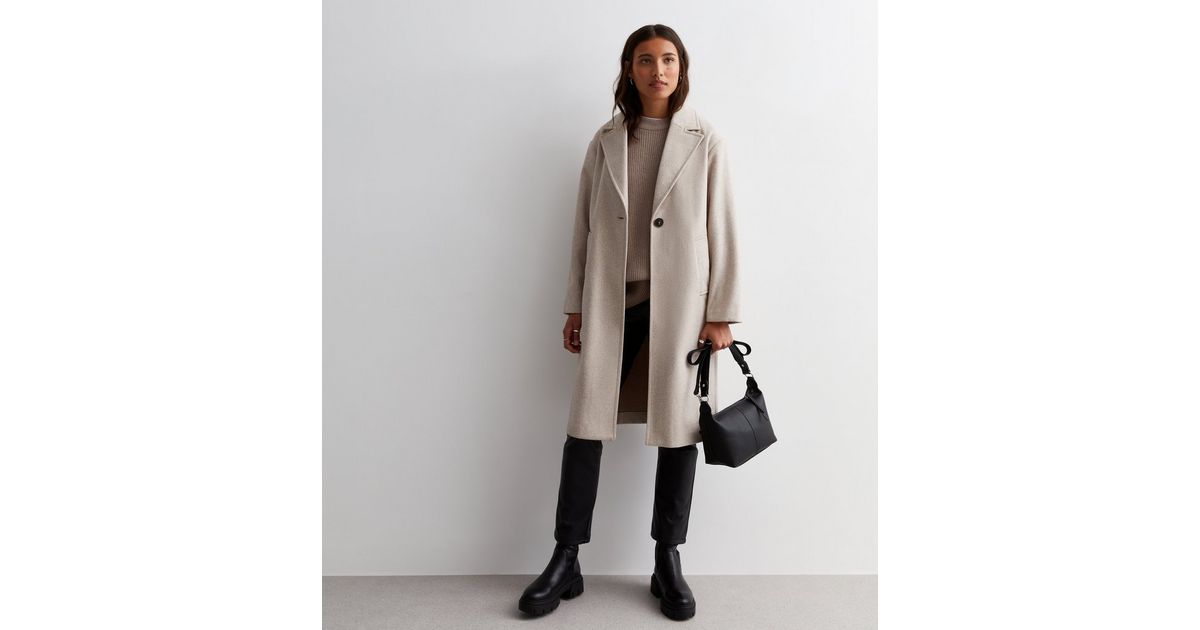 Cream Formal Longline Coat