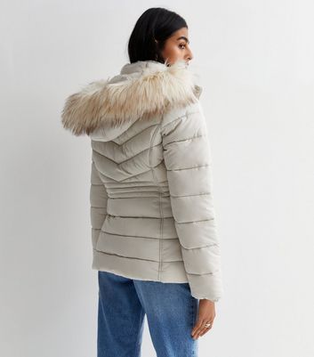 Miss selfridge hotsell pink puffer coat