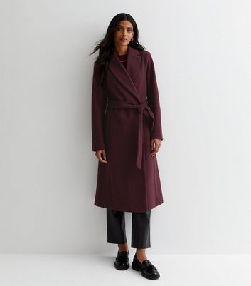 Burgundy duster outlet coat