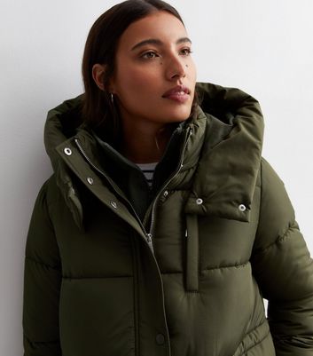 Ladies khaki padded outlet coat