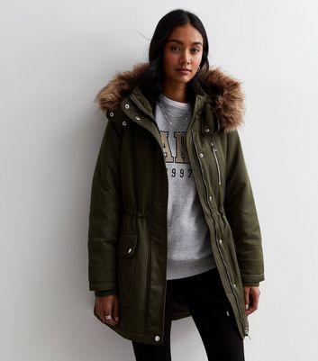 Womens fur deals lined parka