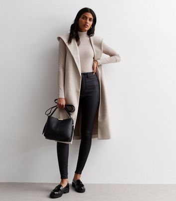 New look sleeveless coat best sale