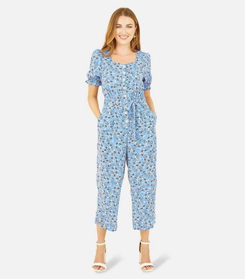 Blue jumpsuit hot sale new look