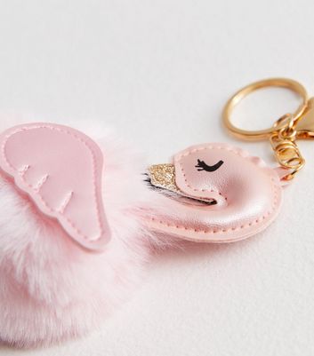 Flamingo pom hot sale pom keyring