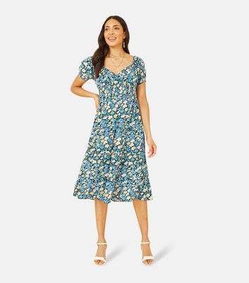 New look 2024 blue floral dress