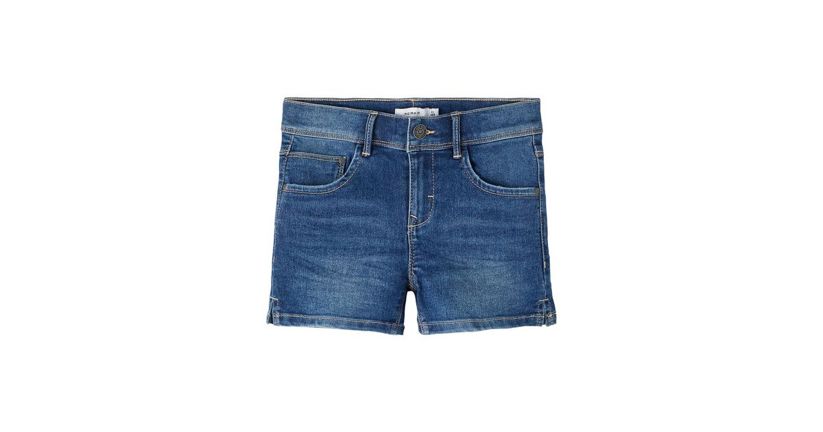 Name It Dark Blue Denim Shorts New Look