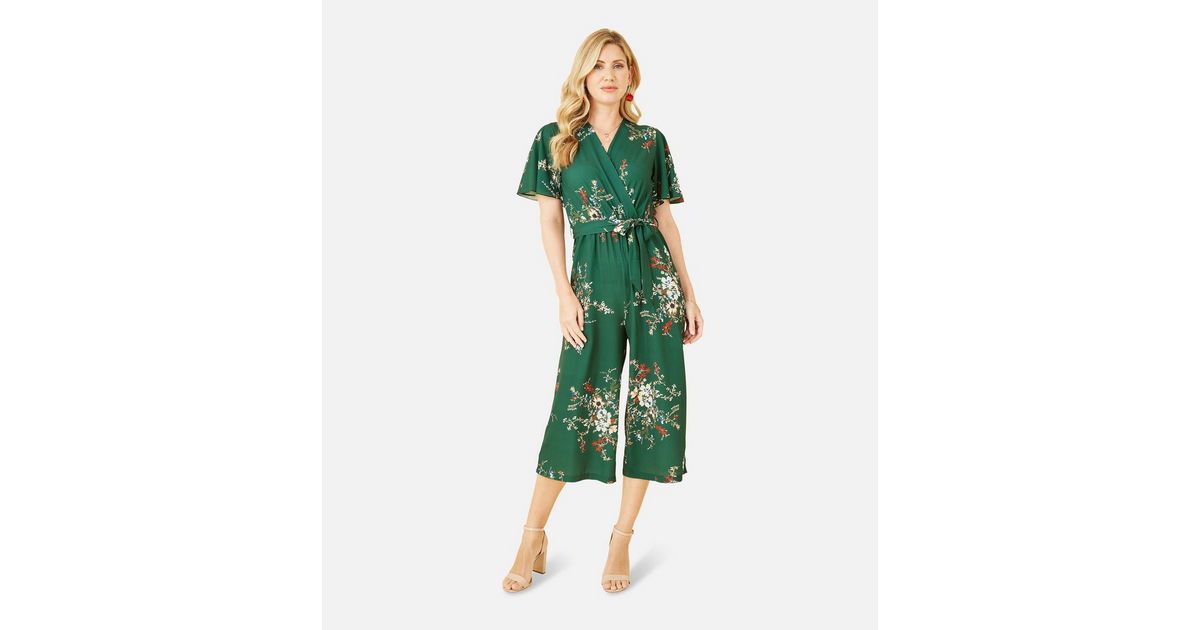 Mela Green Batwing Stretch Jumpsuit