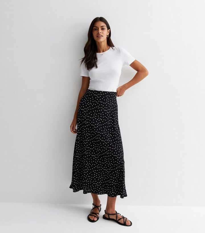 Black Spot Midaxi Skirt