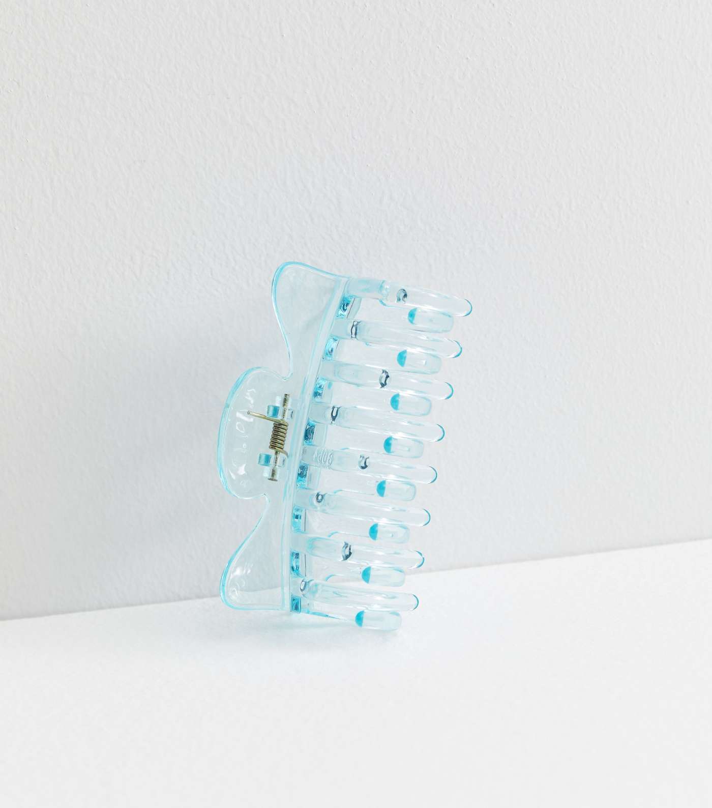 Bright Blue Transparent Claw Clip