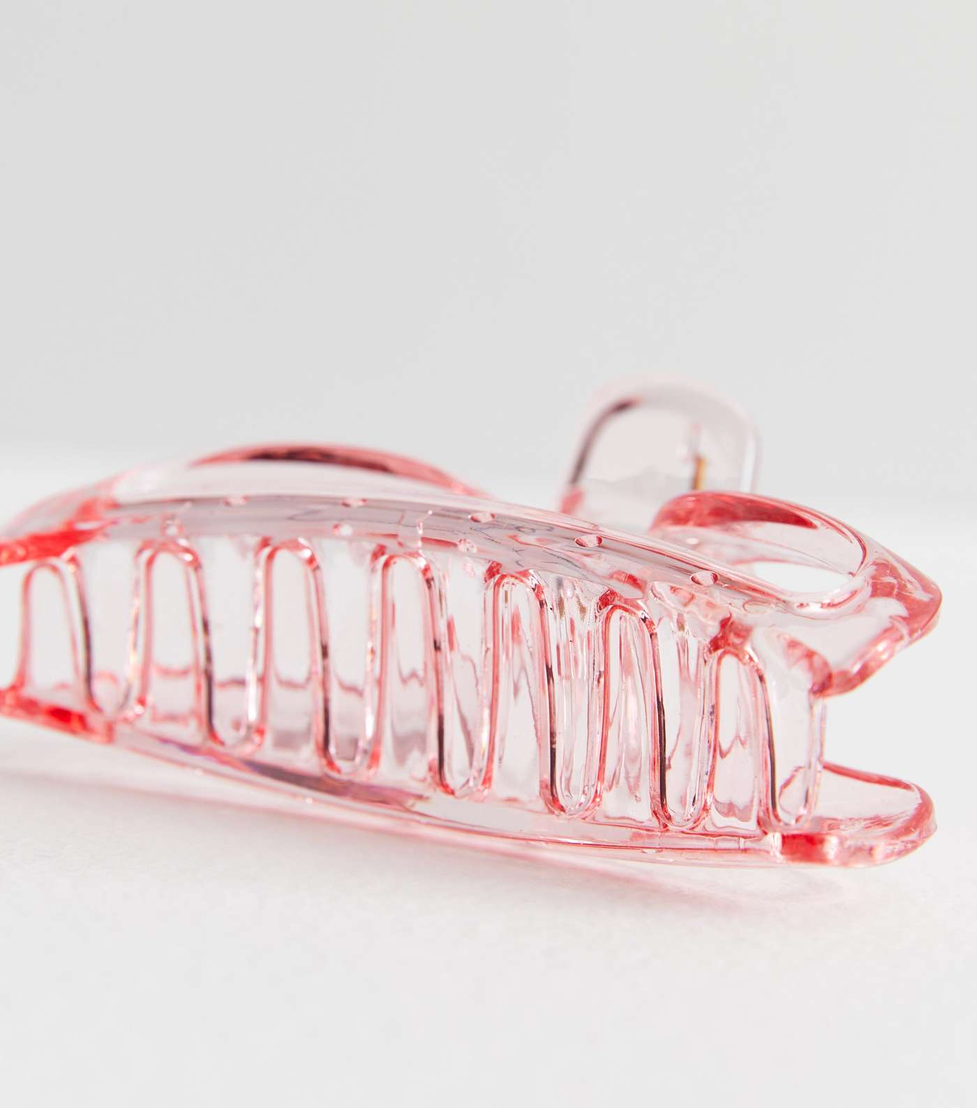 Deep Pink Transparent Cut Out Claw Clip Image 2