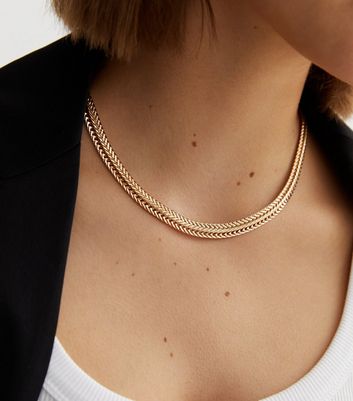 Womens chunky gold hot sale chain necklace