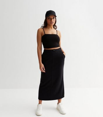 Jersey shop midi skirt