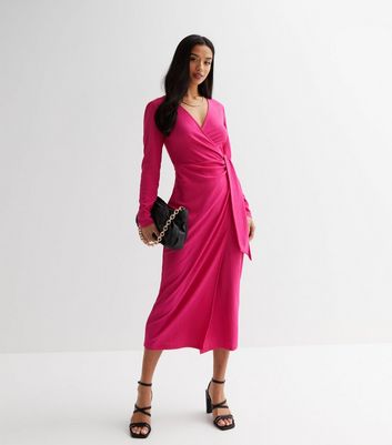 New look wrap sales midi dress