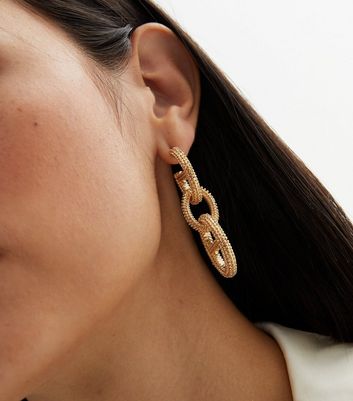 New look gold earrings sale