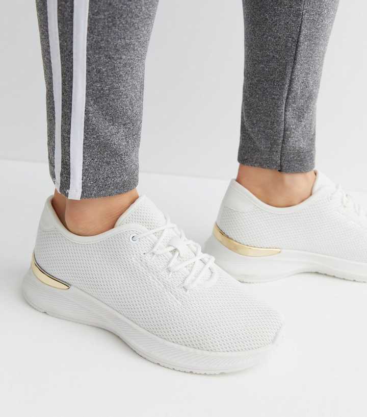 HOT Wide Fit Ladies Cheap White Trainers Wide Fit Wide White