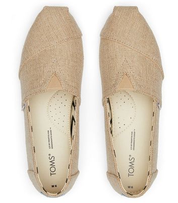 Toms natural metallic hot sale burlap women's classics