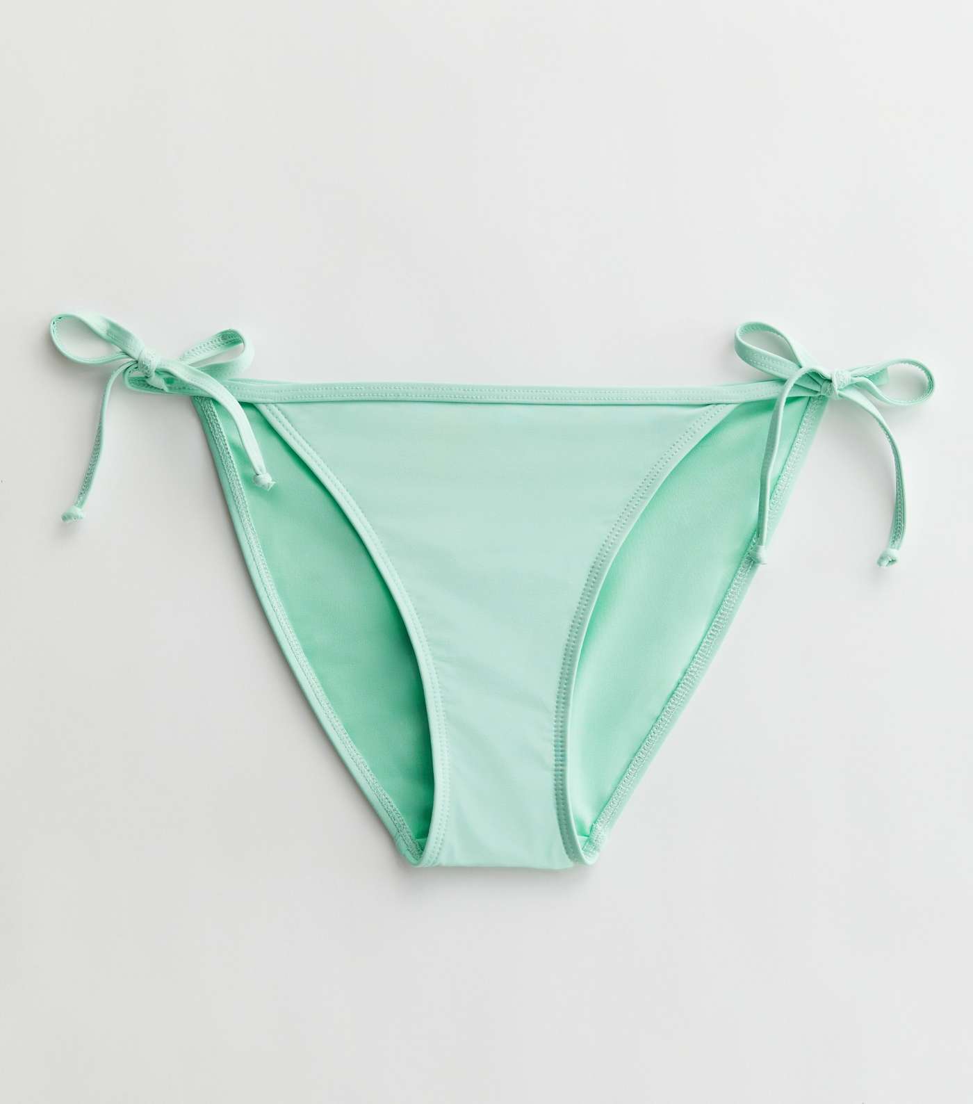 Mint Green Tie Side Bikini Bottoms Image 5