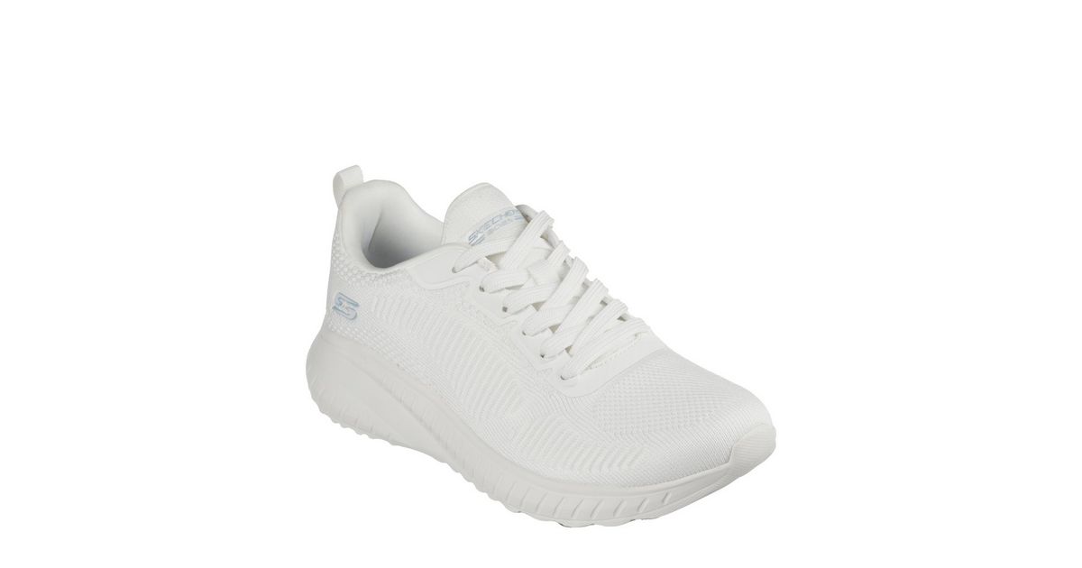 Skechers Off White Bobs Squad Chaos Face Off Trainers