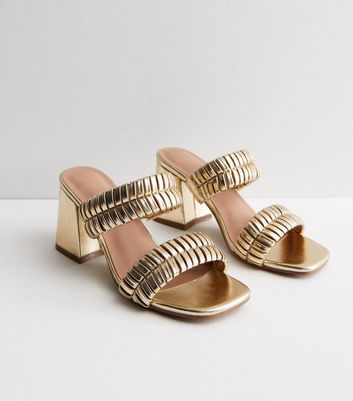 New look hot sale gold sandal