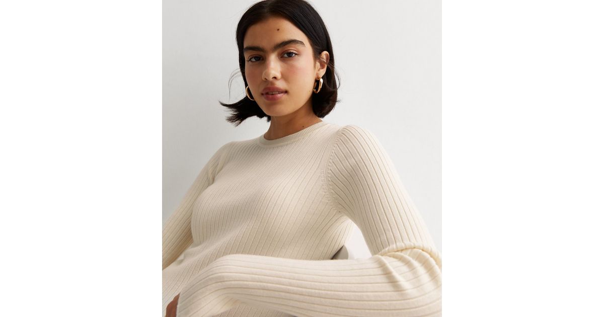 Rib Knit Long Sleeve Top