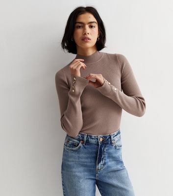 Button hot sale cuff sweater