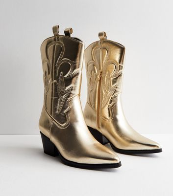 Gold cowgirl clearance boots