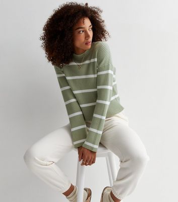 Green 2025 stripe jumper