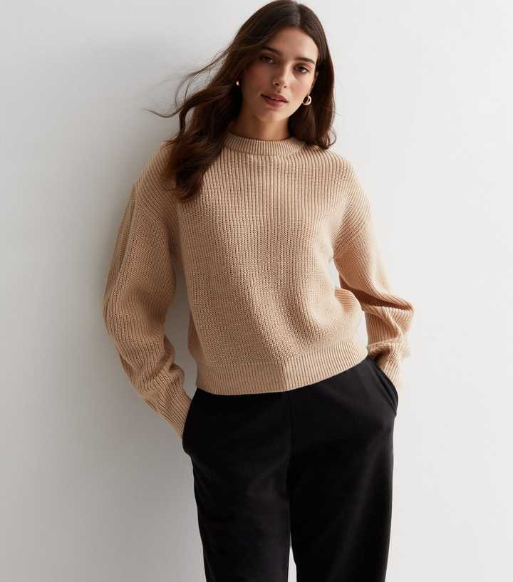 Camel Stitch Knit Crop Jumper