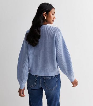 Baby blue cropped outlet jumper