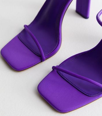 Purple strappy store high heels