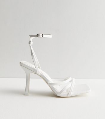 Zara White Strappy Heels Size 8 | White strappy heels, Zara whites, Zara
