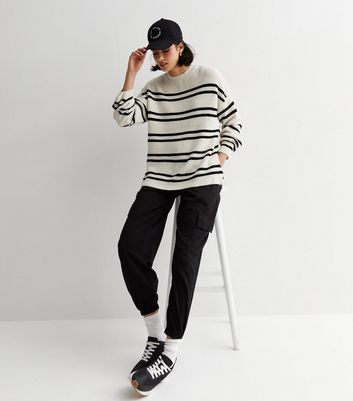 Off white split shop stripe pullover hoodie