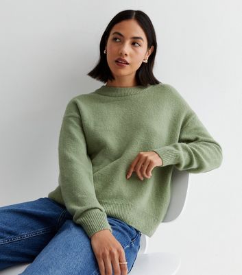 Bottle green jumpers ladies best sale