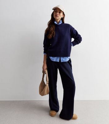 New look blue jumper hotsell