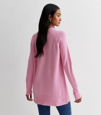 Pink hot sale longline jumper