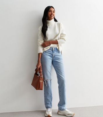 White polo neck store outfit