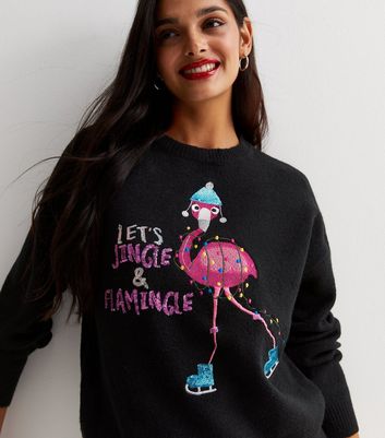 Christmas on sale flamingo jumper