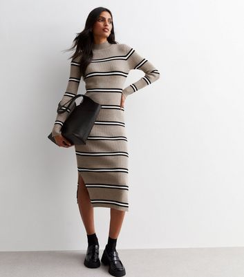 New look split detail midi fashion dress