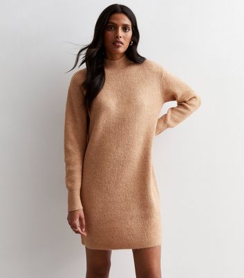 High neck knitted outlet dress